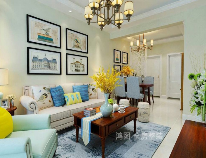【鸿图装饰】打造海峰小区美式田园风格精品案例