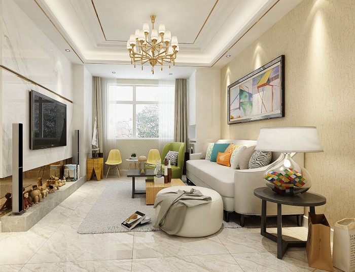 烟台家装—泰颐新城现代风格95平米装修案例