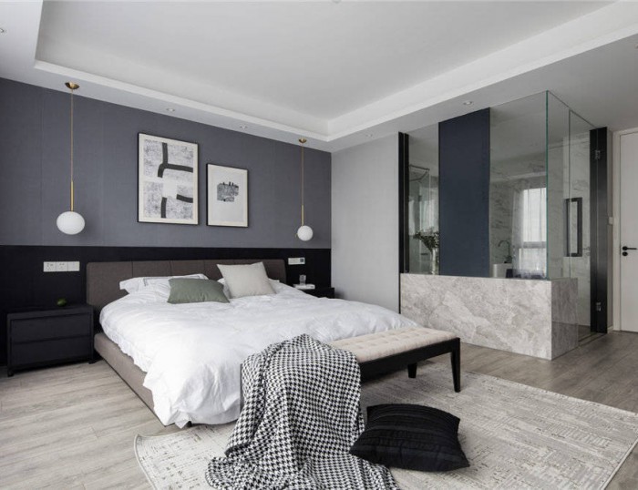 保利红叶谷140平 后现代简约风格设计