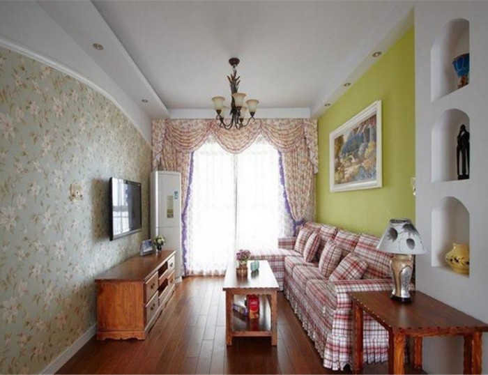 威海家装设计-华润威海湾九里118㎡三居室田园