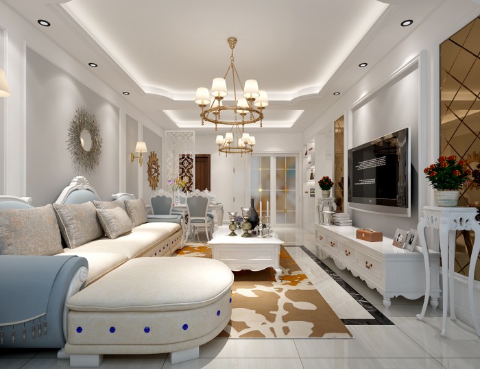 莱阳国际公馆—简欧风格装修效果图