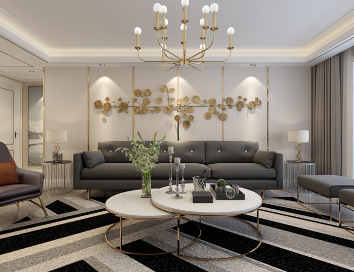 烟台装修效果图——157平米现代简约风格案例