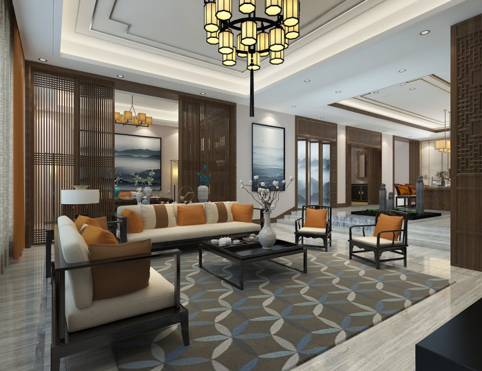 鸿图装饰：优雅的中式风格点缀现代空间