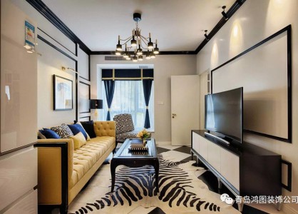 【卓越皇后道】88平现代风格，黑白黄诠释现代摩登