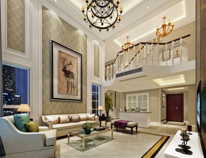 伴山一号紫林园——226平米现代美式大宅装修