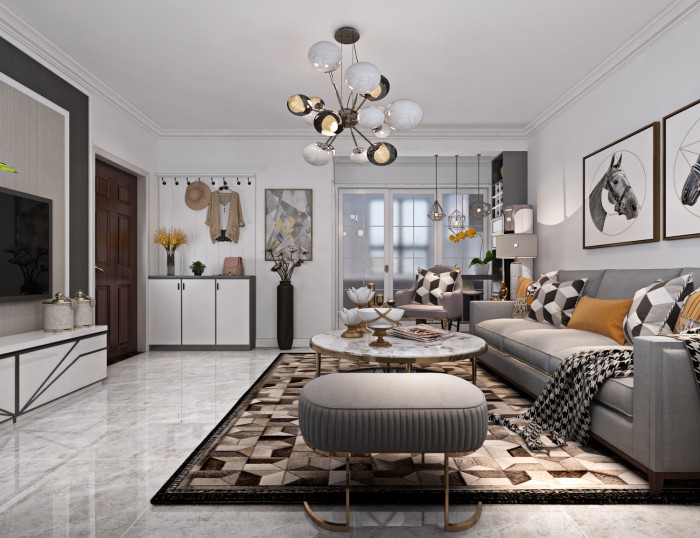 东郡阅山85㎡ 北欧风格装修效果图