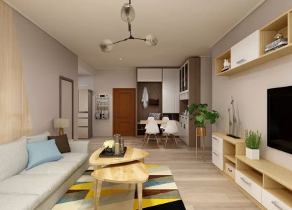 【中联依山伴城】101㎡混搭风，干净明亮，带来别致的舒适感！