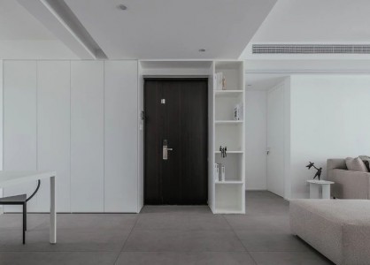 168m²宽阔舒适大平层，简约灰白调，点亮生活格调