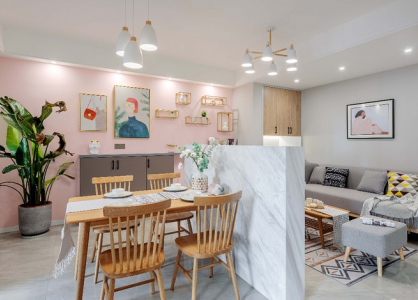 烟台装饰：充满爱意的家 沉浸在浪漫的粉色里！