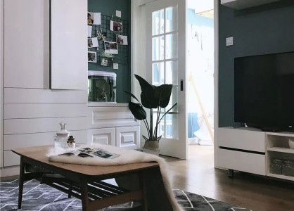 66㎡轻奢复古小2室，小而别致，收纳满分