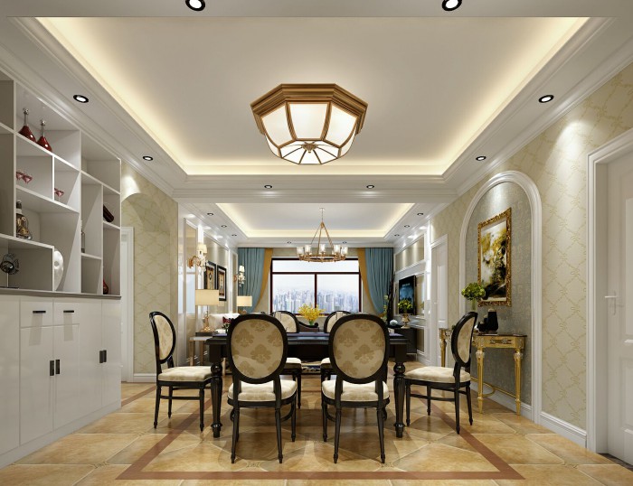 【振华海滨假日】122平米经典欧式风格效果图